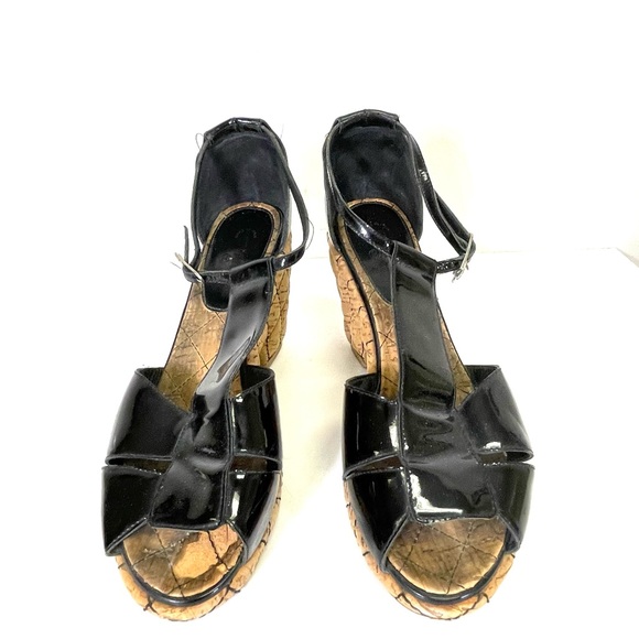 Chanel patent leather espadrilles sandals size 7 - Picture 3 of 7